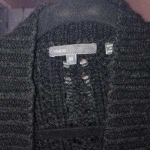 Vince Charcoal Grey Oversized Cardigan size XS